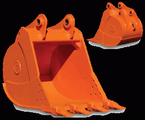 Excavator heavy duty rock bucket